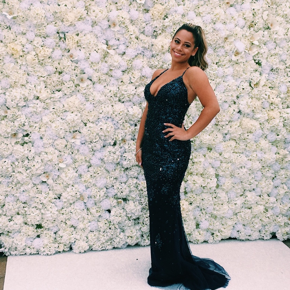 jovani navy prom dress